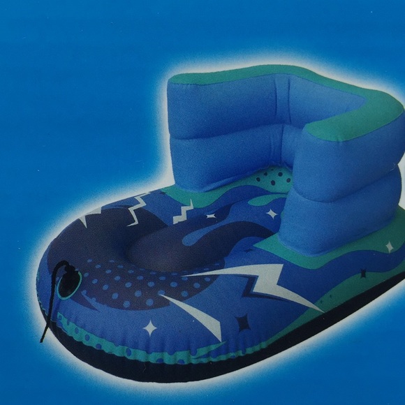 Inflatable Infant Child Baby Sleigh Winter Snow Sled Toboggan - Picture 6 of 8